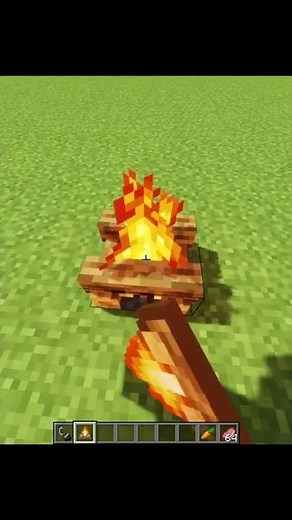 HOW TO COOK FOOD WITHOUT FURNACE IN MINECRAFT | HOW TO COOK FOOD IN MINECRAFT TRICK | #Shorts