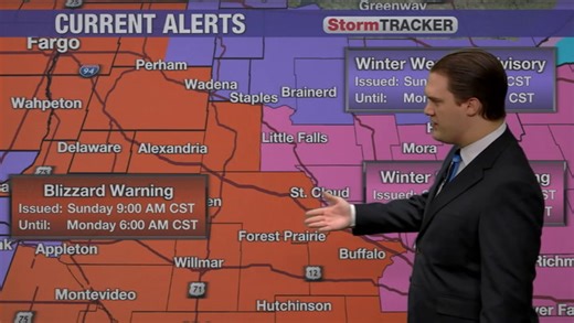 Winter impacts moving in to wrap up the holiday weekend across central Minnesota