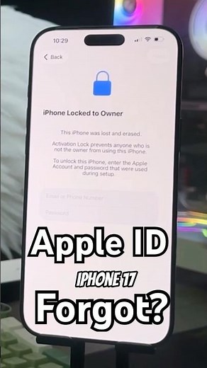 Forgot Apple ID on iPhone 17 Pro Max? 🔑 iOS 26.5.2 Fix! #shorts