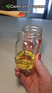 This is what I use as a natural antiinflammatory. My grandmother taught me this years and years ago. Cayenne pepper contains capsaicin, while castor oil has ricinoleic acid, which has anti-inflammatory properties. 🌿👉 For my full oil recipe guide on how to use castor oil mixed with other oils and how to use castor oil packs you can find it in the link of my bio under my photo or comment "GUIDBOOK" #castoroil #cayennepepper #antiinflammatory | Lauren Gallegos