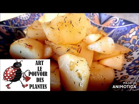 Cuisine: Recette facile et rapide: Navets au thym et au miel (navets du jardin)