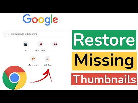 How to fix most visited site thumbnail not showing on Chrome Browser?