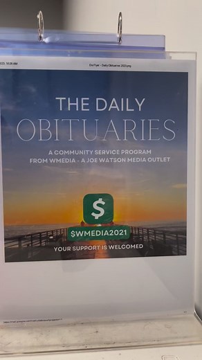 The daily obituaries for September 28,2023 | Joe Peanutman Watson