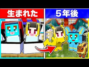 ポケモンに生まれた子供たちが最強のポケモンを目指すまで🔥【まいくら/マインクラフト】