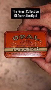 The Finest Collection of Black & Crystal Opal in an Antique Opal Tobacco Tin | Black Opal Direct