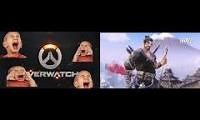 Mix of 2 videos from youtube : hanzo new ult voiceline