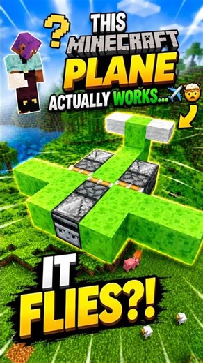 This Minecraft Plane Actually Works… ✈️🤯