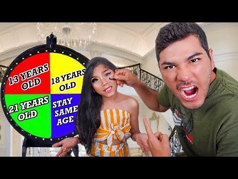 Spin the MYSTERY WHEEL & Turn WHATEVER AGE It Lands On!! | Familia Diamond