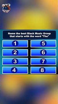 WE ASKED 50 BLACK PEOPLE... about BEST MUSIC GROUPS STARTING WITH "THE"