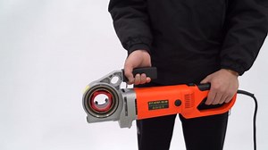 Electric Pipe Threader, Electric Pipe Threader Machine Kit 6 Dies Pipe Cutter Portable Electric Pipe Threading Kit with Carrying Case 110V 2300W Hand-held Electric Threader