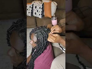 Removing Butterfly locs. Nail glue removal from locs technique. Individual Crochet Braids.