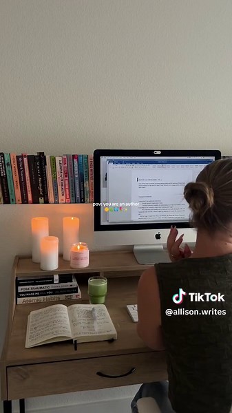 Write with me 🌿🫂📚👩🏼‍💻 #authorhood #writerslife #dailyvlog #writersontiktok #wfhaesthetic