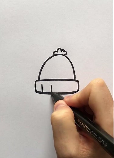 How To Draw A Winter Hat