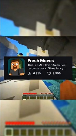 Minecraft bast fresh moves resource pack #minecraft #shorts