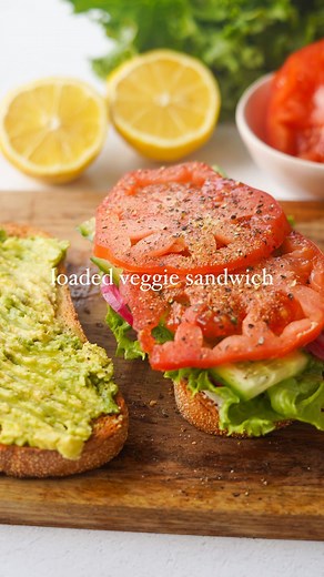Carleigh Bodrug on Instagram: "🌱💖🤌🏼EP 8 PLANT-BASED BASICS: loaded veggie sandwich by @plantyou. The most delicious (and vegan) sandwich you’ll ever have, stacked high with avocado, vegan cream cheese, lettuce, pickled onions, cucumber, tomato and sprouts. It’s SO GOOD.🥰 . 👏If you want the full recipe and macros, you can find that always at plantyou dot com. I encourage you to make this Sammy your own (it’s great with pickled banana peppers and car