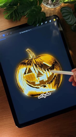 ArtByChao • Procreate & Photoshop brushes on Instagram: "How to Make Anything Gold Tutorial in @procreate 🎃 #Procreate #procreatetutorial #procreatetips #procreatetipsandtricks #procreatebeginner"
