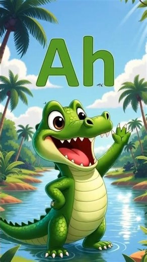 Learn Letter A Sound | A Says Ah Phonics Song 🍎 | ABC Learning for Kids #nurseryrhymes #kidssongs