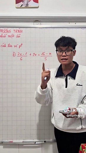 Phương trình bậc nhất một ẩn cho Toán lớp 8