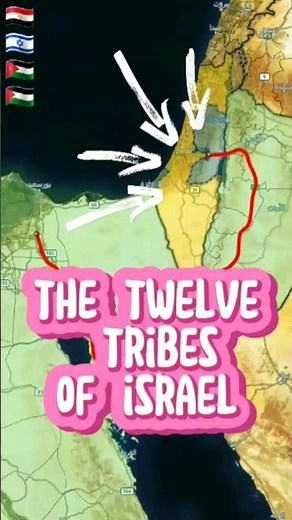 Moses, Exodus from egypt to canaan | the twelve tribes of israel #maps #moses #history #shorts