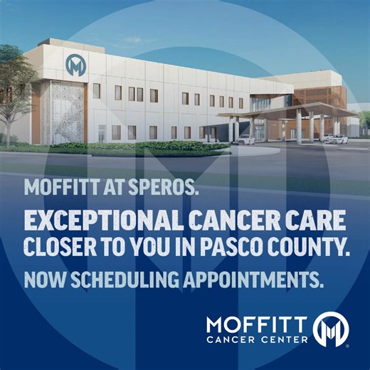 The new Moffitt at Speros Outpatient Center will offer advanced technology to enhance patient experiences and outcomes closer to your home. Opening January 2026 in Pasco County. | Moffitt Cancer Center