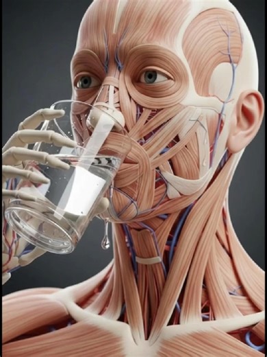 Break Your Fast with WATER First Here’s What Happens Inside 💧 Most people reach for food first at iftar… but what if water is the smarter choice? This cinematic 3D anatomy breakdown shows what happens inside your body when you break your fast with water first: • Blood plasma volume expands • Circulation improves instantly • Heart strain reduces • Cognitive clarity returns faster • Potassium and sodium rebalance before digestion begins During Ramadan in the UK — especially with long fasting hour