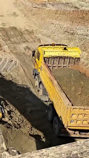 Insane Power of Caterpillar 390D at the Mine! 😱 #shorts #mining