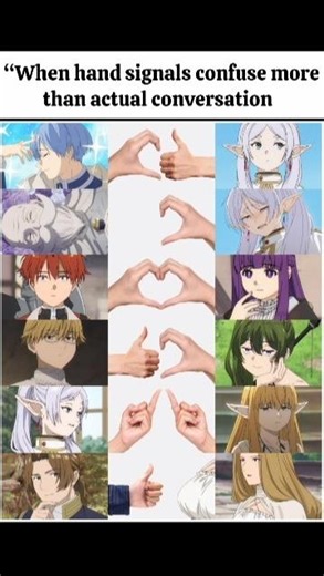 “Different hand gestures but somehow same exact meaning.”💔