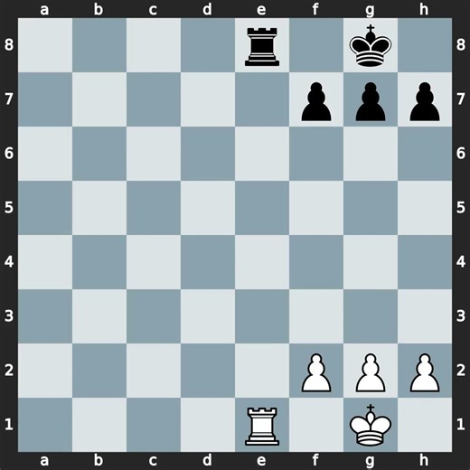mate in 1! classic back-rank checkmate ♟️