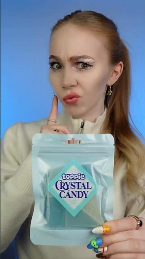 Crystal GUMMIES 🫐 #crystals #gummies #quicktest #pattje #crystalcandy