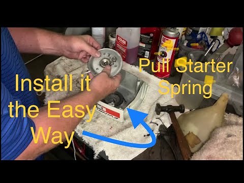 Outboard Pull Starter Spring & Rope EASY Install - Works on All Outboard Pull Starters