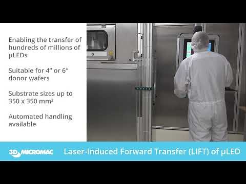 microCETI™ - Manufacturing System for µLED Transfer