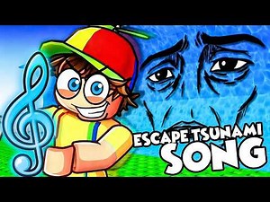 Johnny and Marty - ESCAPE TSUNAMI (Roblox Song by Bee) 🎶