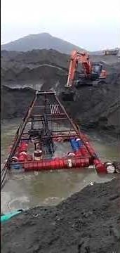 How to make a simple dredger pontoon supporting Submersible Dredge Pump With Side Cutter Working ？