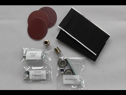 Make your own spinning bowl sander kit for woodturning