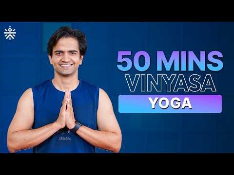 50 Minute Vinyasa Yoga Practice for Beginners | Vinyasa Yoga at Home | Vinyasa Flow Yoga