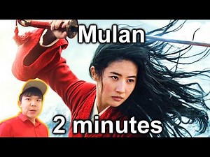 Disney Mulan in 2 minutes 2分钟看完经历重重难关的《花木兰》竟然...