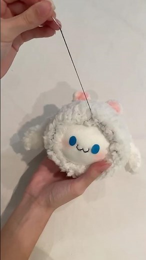 cinnamon roll plush made with socks 🧸💙 #diy #hellokitty #sanrio #tutorial #cinnamoroll #plush