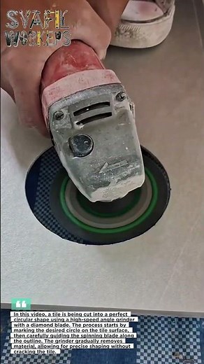 This Tile Cutting Trick Is So Satisfying (Perfect Circle Every Time!)