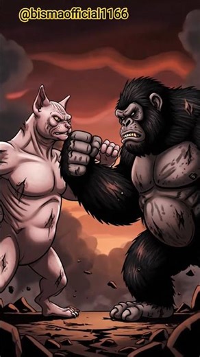 Final Battle for Life | Giant Cartoon Cat vs Massive Monkey | Ultimate Survival Fight#CartoonBattle