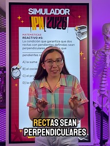 Cómo saber si dos rectas son perpendiculares – Reactivo Geometría IPN 2026