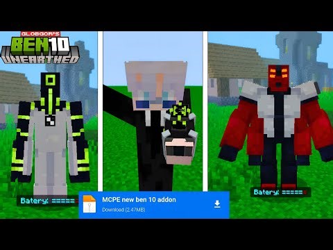 Ben 10 Mod For Minecraft PE 1.21+ 🔥 ( OMNITRIX + ALL ALIENS)