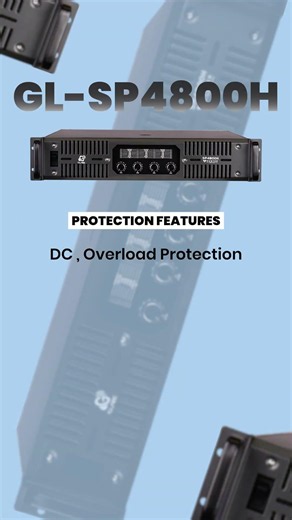 GLABS SP4800H | 4 Channel Professional Power Amplifier | High Performance DJ Amplifier
