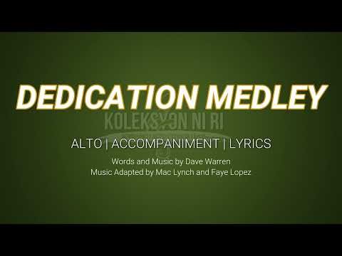 Dedication Medley | Alto | Piano