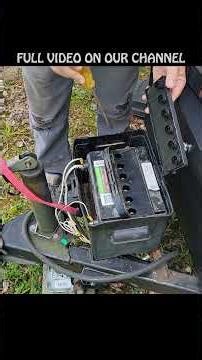 HOW TO CHECK CAR BATTERY WATER LEVEL - Aliner Trailer Battery - #subscribe