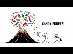 What If Volcanoes Shot Candy Instead of Lava Across Earth?