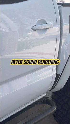 Before & After #sounddeadening the doors on my #toyota #tacoma with #dynamat #dynaliner