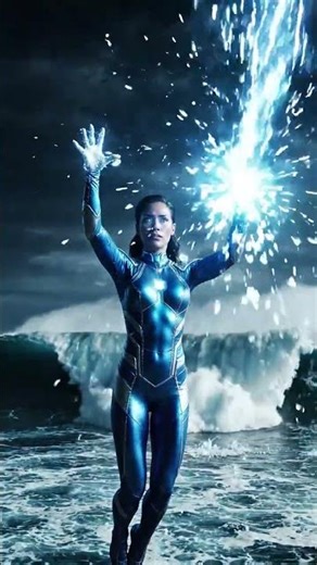 her ice just froze an entire city block #viral #supergirl