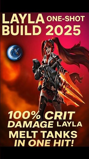 LAYLA ONE SHOT BUILD 2025 🔥 100% ONE HIT KILL + BEST EMBLEM | Top Global Layla Savage Gameplay MLBB