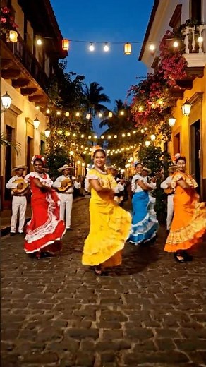 Cumbia Dance in Colombia 🇨🇴 #aidance #traditionaldance #shortsviral