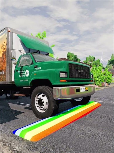 Beamng Drive Speed bumps Truck #beamng #speedbumps #truck #car
